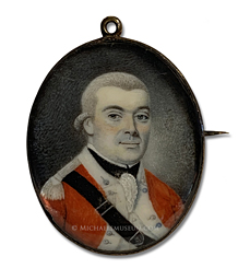 Portrait miniature by Joseph Dunckerley (alt., Joseph Dunkerley) of Capt. Thomas Watt of the 71st Regiment of Foot of the British Army during the American Revolutionary War