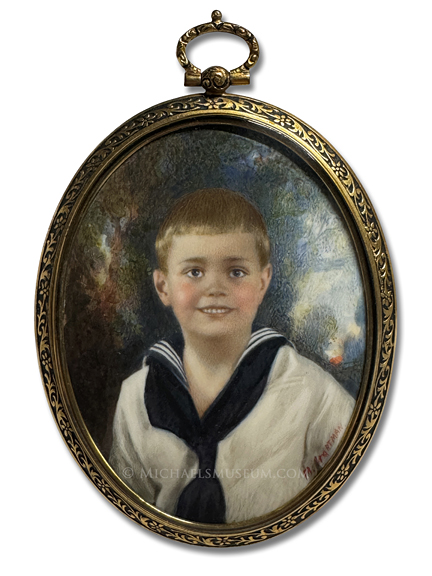 Portrait Miniature by Marion Hartman of Bayley Bunce