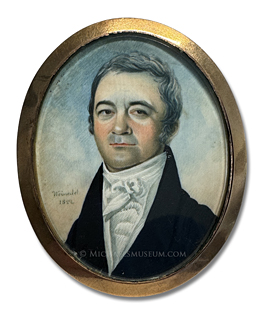 Portrait miniature by Carl Weinedel of an early nineteenth century gentleman