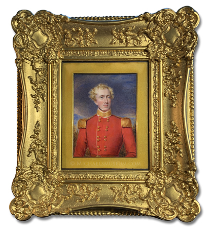 Portrait miniature by Maria Chalon of Lieut. Col. James Noble of the 29th Regiment of the Madras Native Infantry