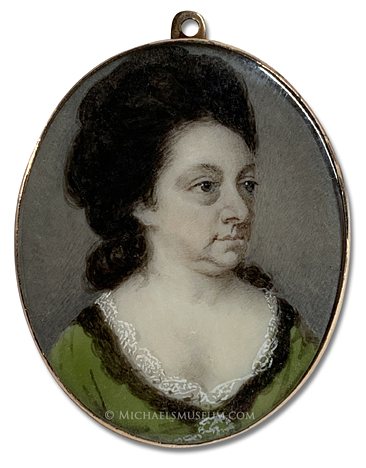 Portrait miniature by Patrick John McMorland, depicting Dorothy Stretton (1722-1784)