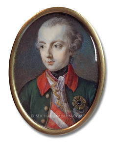 Miniature Portrait of Emperor Joseph II -- formerly a holding of the King Umberto Collection
